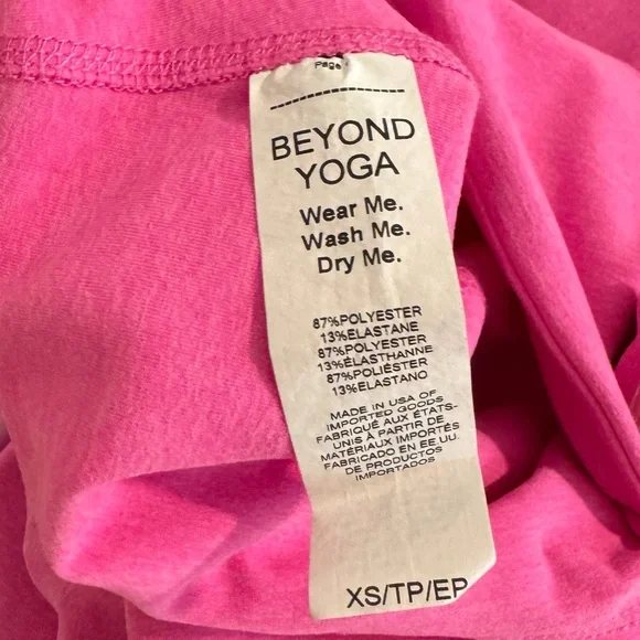Beyond Yoga Spacedye Retro Cropped Pant in Pink Heather